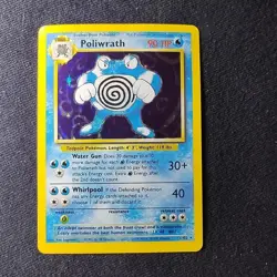 Pokemon TCG Poliwrath Base Set 13/102 Unlimited Holo Rare NM - Image 1