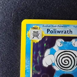 Pokemon TCG Poliwrath Base Set 13/102 Unlimited Holo Rare NM - Image 2