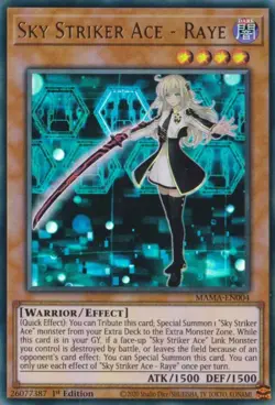 Yugioh - Sky Striker Ace - Raye (Ultra Rare) (1st Edition) - MAMA-EN004 P - Image 1