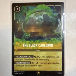 Disney Lorcana TCG Whisper In The Well The Black Cauldron Legendary Cold Foil NM - Image 1
