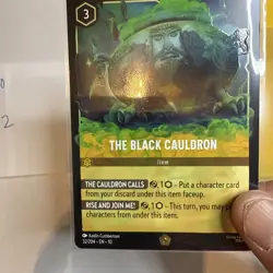 Disney Lorcana TCG Whisper In The Well The Black Cauldron Legendary Cold Foil NM - Image 4