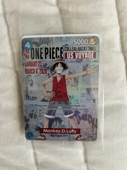 Bandai Namco One Piece Card Game Monkey D. Luffy US Voyage Straw Hat Crew 6 Car… - Image 1