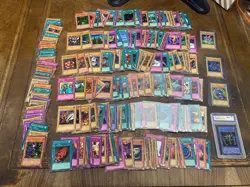 Yugioh Card Collection, A Couple Hundred, One Slab, Dark Magician Error Card - Image 1