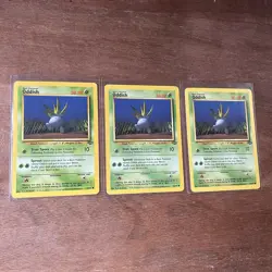 ODDISH 58/64 Jungle Pokemon Card LP Lot Of 3 - Image 1