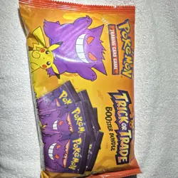 Pokemon Trick or Trade Booster Bundle Pack Gengar Pikachu Trading Card - Image 1