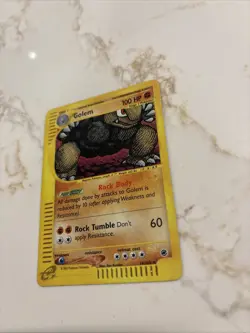 Pokemon TCG Golem Expedition Base Set Holo Rare Card 14/165 LP Condition - Image 4