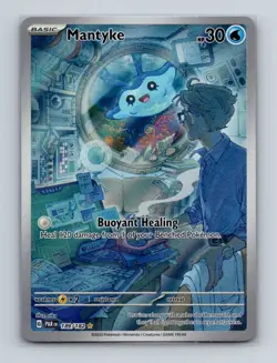 Mantyke 189 2023 Pokemon Paradox Rift Illustration Rare Card NM+ - Image 1