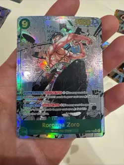 One Piece CCG Roronoa Zoro Manga English Alternate Art Foil OP06-118 Custom Card - Image 1