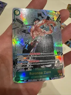 One Piece CCG Roronoa Zoro Manga English Alternate Art Foil OP06-118 Custom Card - Image 2
