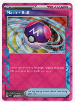 Master Ball 153/162 Ace Spec Temporal Forces Holo Pokemon Card - Image 1