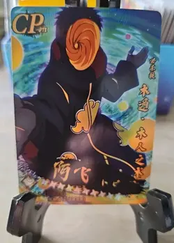 Naruto Doujin Trading Card Gold Foil CP. Obito Uchiha. Masked Man. - Image 1