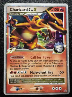 Charizard G LV.X DP45 Black Star Promo 2009 Holo Rare Pokemon Card TCG MP - Image 1