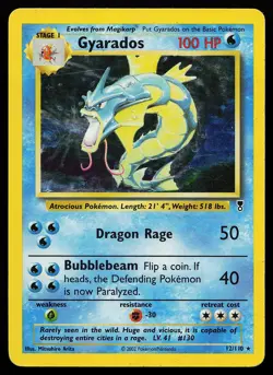 Gyarados 12/110 Holo Rare Legendary Collection Pokemon Card - Image 1