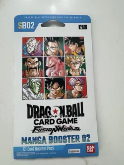 Dragon Ball Super Card Game Fusion World SB02 Manga Booster 02 Sleeved Pack - Image 1