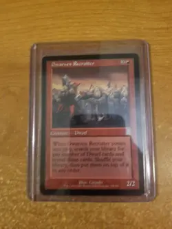 MAGIC THE GATHERING UNCOMMON ODYSSEY DWARVEN RECRUITER LIGHTLY PLAYED - Image 1