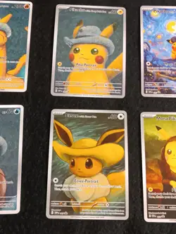 6 Pokemon x Van Gogh Black Star Promo ACG Art Card - read description - Image 3
