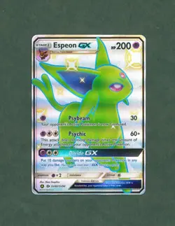 Espeon GX SV60/SV94 Hidden Fates: Shiny Vault Holo Pokemon TCG Pack Fresh NM - Image 1