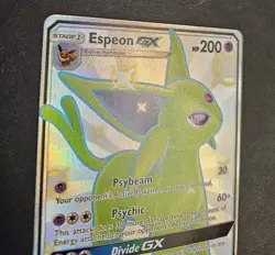 Espeon GX SV60/SV94 Hidden Fates: Shiny Vault Holo Pokemon TCG Pack Fresh NM - Image 3