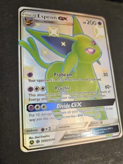 Espeon GX SV60/SV94 Hidden Fates: Shiny Vault Holo Pokemon TCG Pack Fresh NM - Image 5