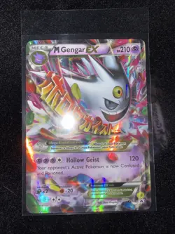 M Gengar EX XY166 XY Holo. LP. Very Rare Vintage Pokemon Mega Gengar Ex. Promo! - Image 1