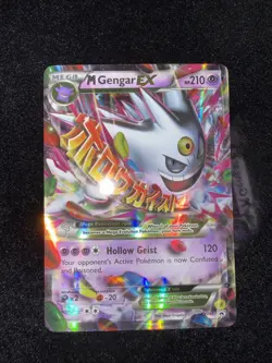 M Gengar EX XY166 XY Holo. LP. Very Rare Vintage Pokemon Mega Gengar Ex. Promo! - Image 2