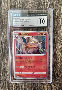 The Pokemon Company Charizard S10b Pokemon GO Rare Holo CGC 10 010/071 Japanese - Image 1