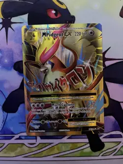 Pokemon TCG M Pidgeot EX Evolutions 105/108 Holo Ultra Rare 220HP Mach Cyclone - Image 1