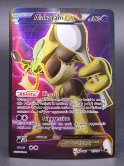 Pokemon Alakazam EX (Full Art) Ultra Rare XY - Fates Collide 2016 117/124 NM - Image 1