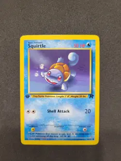 LP Pokemon TCG 1st Edition Team Rocket Squirtle - Image 2
