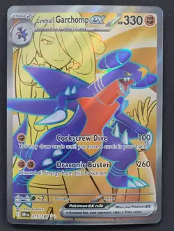 Cynthia's Garchomp ex 215/182 Ultra Rare Destined Rivals Pokemon TCG - Image 1