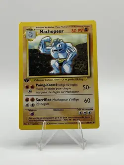Pokemon Machopeur Base Set 1st Edition 34/102 Uncommon Stage 1 80 HP 1999 - Image 1