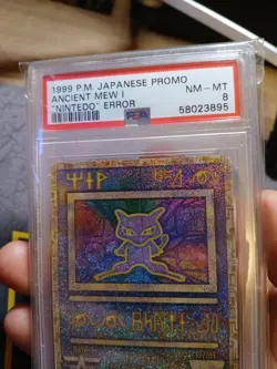Pokemon TCG Ancient Mew Promo Nintendo Error PSA 8 NM-MT - Image 4