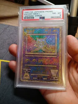 Pokemon TCG Ancient Mew Promo Nintendo Error PSA 8 NM-MT - Image 5