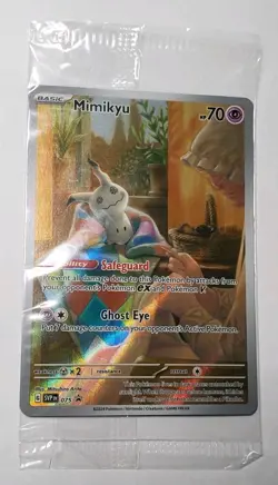 FULL ART Pokemon Mimikyu SVP075 Promo Paldean Fates Factory SEALED 2024 - Image 1