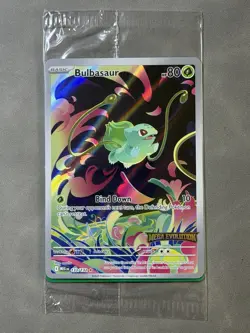 Bulbasaur 133/132 Mega Evolutions Stamped Promo Sealed Holo Pokemon - Image 1