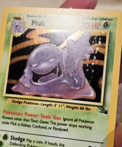 Muk 13/62 Holo Rare Pokemon NM Fossil 1999 WOTC Vintage Pokemon - Image 3