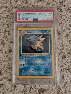 Pokemon Neo Genesis 1st Edition Seadra #48/111 2000 PSA 6 - Image 1
