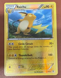 Pokemon TCG Raichu 27/83 generations rare reverse holo excellent pack to sleeve - Image 1