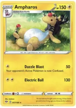 Pokemon - Ampharos - 057/189 - Rare - Darkness Ablaze - NM/M - Image 1
