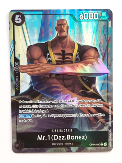 Mr.1 (Daz.Bonez) (Alternate Art) OP14-090 The Azure Sea's Seven Foil - Image 2