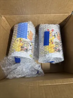 2 x Pokemon TCG Chinese SC Nuzzle Cheeks Plush Toy Card Display Gift Box Sealed - Image 3
