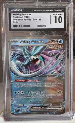 Walking Wake ex 050/162 CGC 10 Ultra Rare Temporal Forces Pokemon Card English - Image 1
