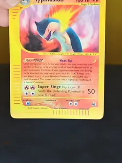 Pokemon 2002 Expedition Reverse Holo Typhlosion, Card #28/165 - Image 4
