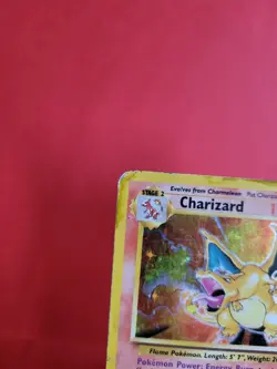 Pokemon Karte/card - Charizard Glurak 4/102 - Base Set Holo - Heavy Played - Image 2