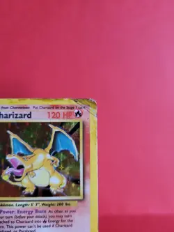 Pokemon Karte/card - Charizard Glurak 4/102 - Base Set Holo - Heavy Played - Image 3