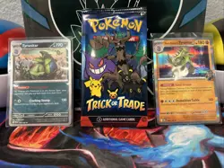 Pokemon Cards & Pack | Lot | (2) Fresh Pulled Tyranitar’s | (1) New Trick Pack - Image 1