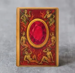 Illuminated Manuscript Ruby Mox | MTG Satirical Fan Art - Image 1