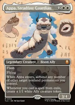 MTG Appa, Steadfast Guardian - Borderless, NM-Mint, English Avatar: The Last Air - Image 1