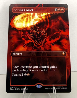 MTG Sozin's Comet TLA-0332 Borderless - Avatar: The Last Airbender Mythic TCG - Image 1