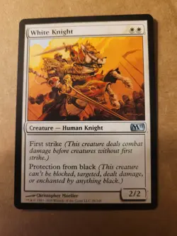 MTG Magic White Knight (39/255) Core Set 2011 LP BULK DISCOUNT MUST BUY 2 ormore - Image 1
